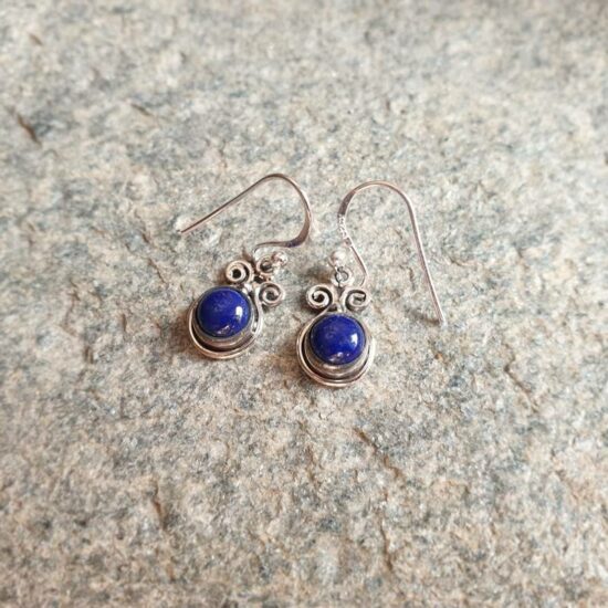 Petites Boucles D Oreilles Lapis Lazuli Omyoki Bijoux De Cr Ateur