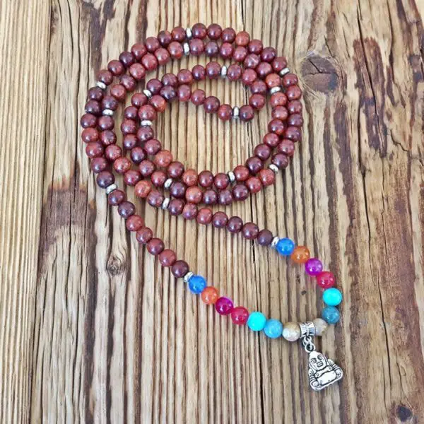 Collier mala 7 chakras