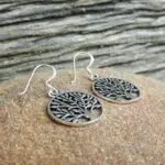 Boucles d'oreilles arbre de vie argent