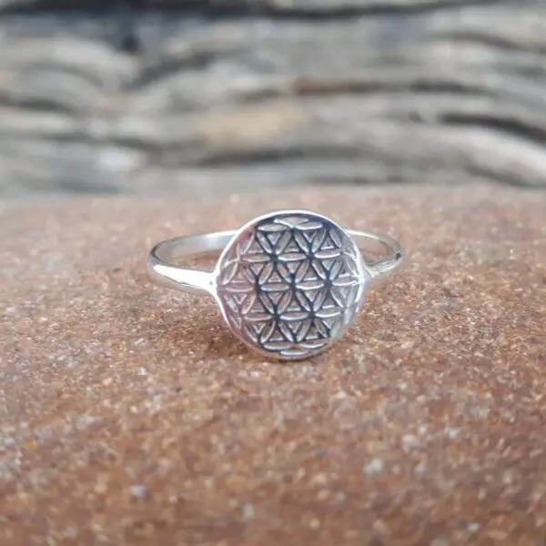 Bague fleur de vie argent - Omyoki