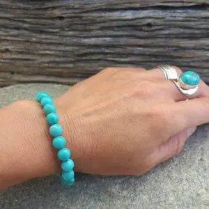 Bracelet mala turquoise SAGESSE