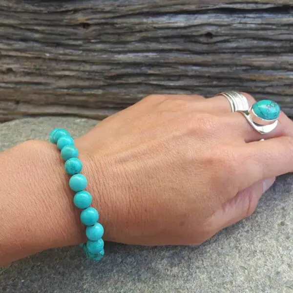 Bracelet mala turquoise SAGESSE