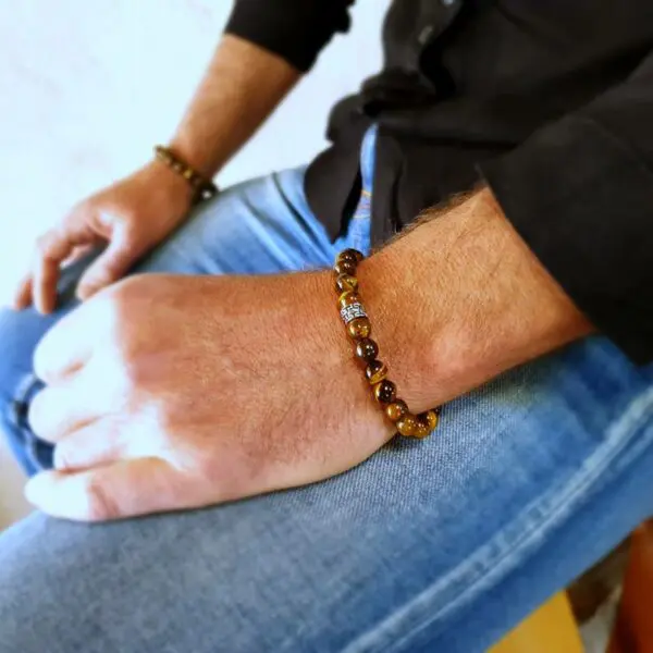 Bracelet homme oeil de tigre SURAKSA