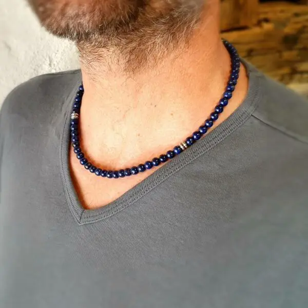 Collier homme lapis lazuli DEEP BLUE