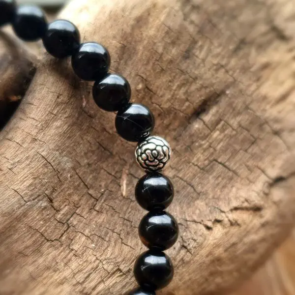 Bracelet en onyx noir