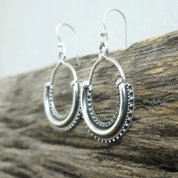 Boucles d'oreilles boho en argent