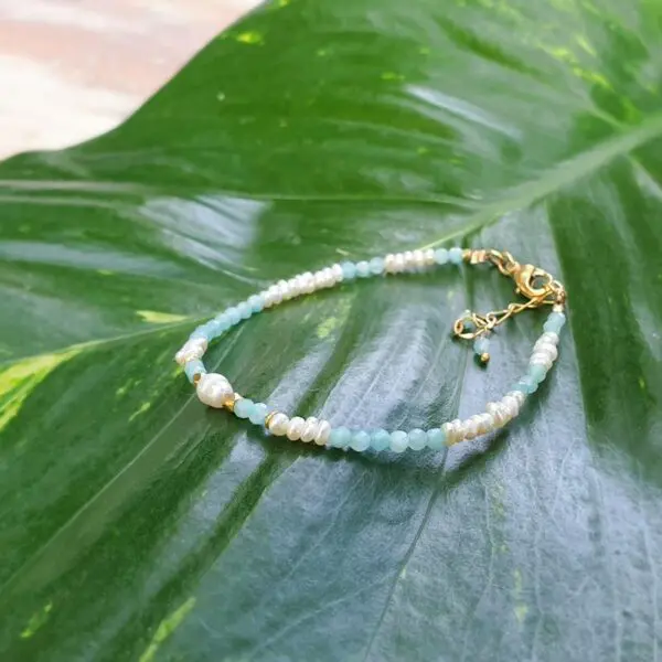 Bracelet amazonite et perles ANDAMAN