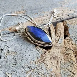 Pendentif labradorite argent PROTECTION