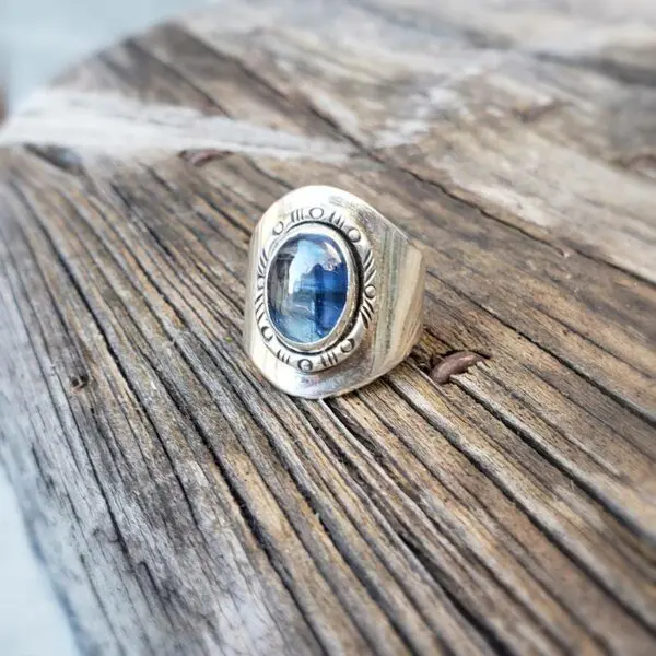 Bague kyanite argent