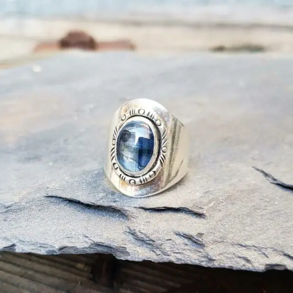 Bague kyanite argent