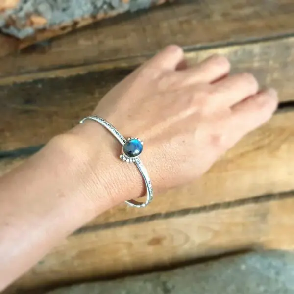 Bracelet labradorite argent PROTECTION