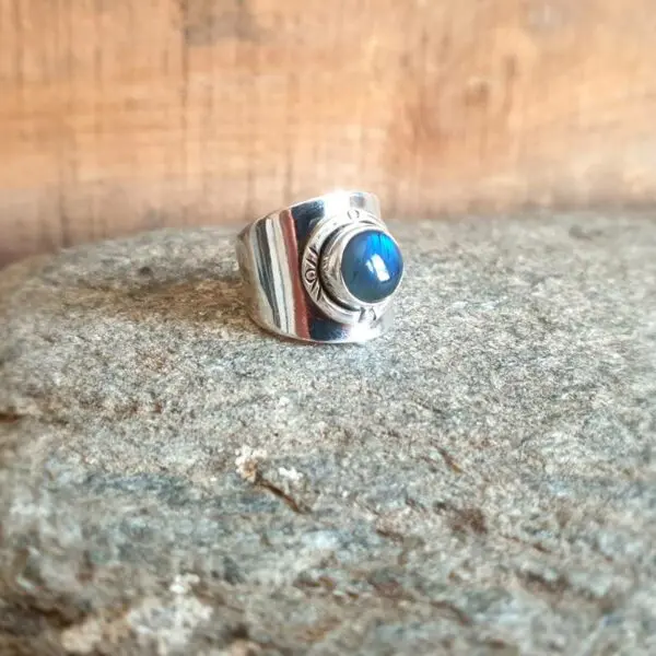 Bague labradorite argent PROTECTION