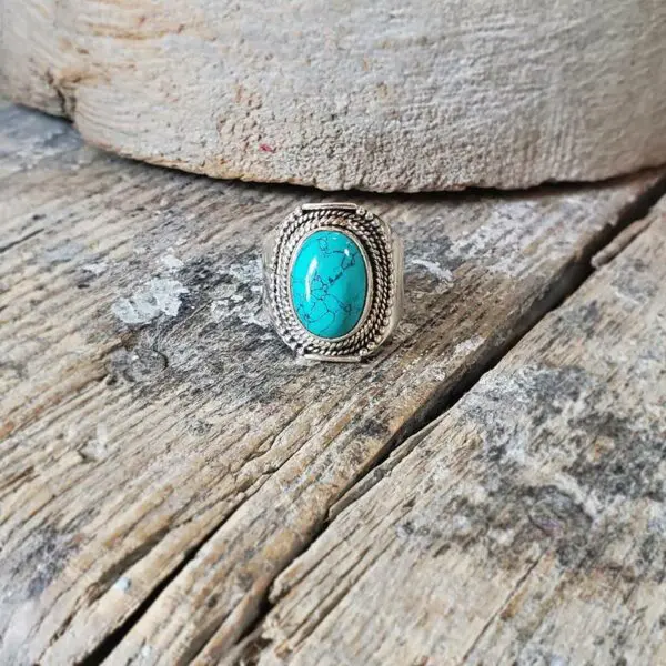 Bague turquoise argent OM