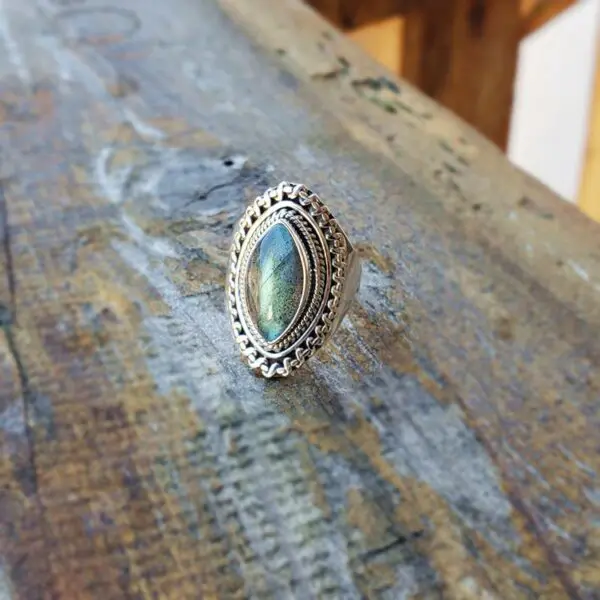 Bague labradorite argent BOMBAY