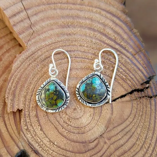 Boucles d'oreilles turquoise véritable Ko Ko