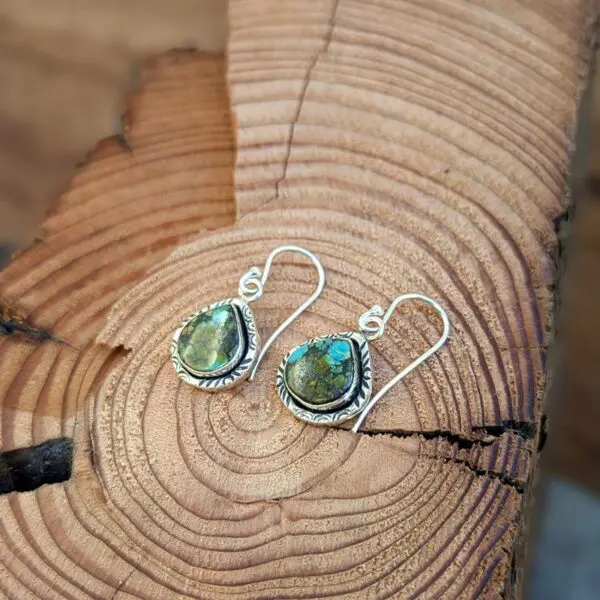 Boucles d'oreilles turquoise véritable Ko Ko