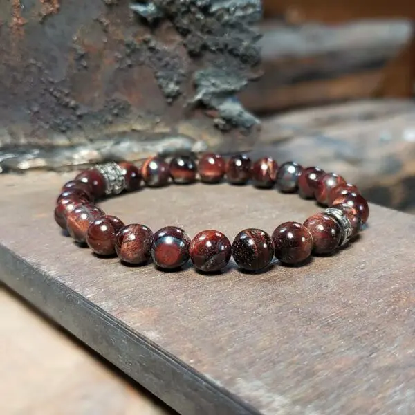 Bracelet homme oeil de taureau NISHANA