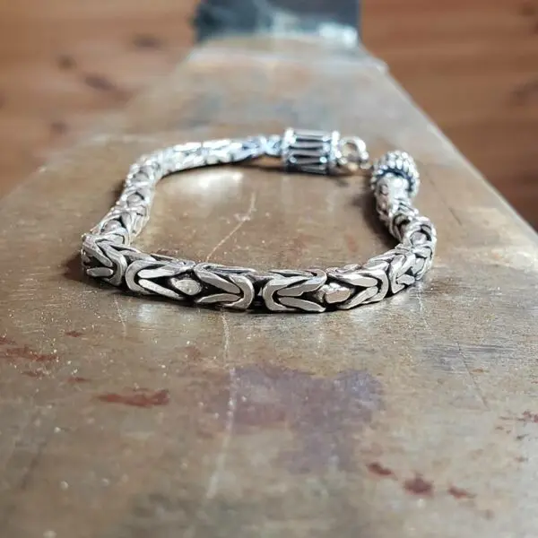 Bracelet argent tressé INDIA