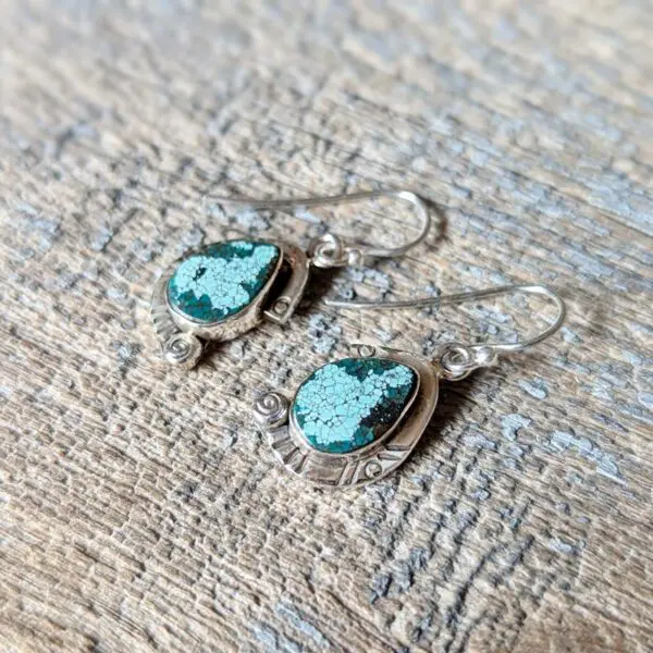 Boucles d'oreilles turquoise KHAMPA