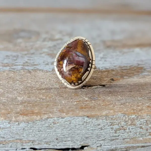 Bague avec pierre Pietersite