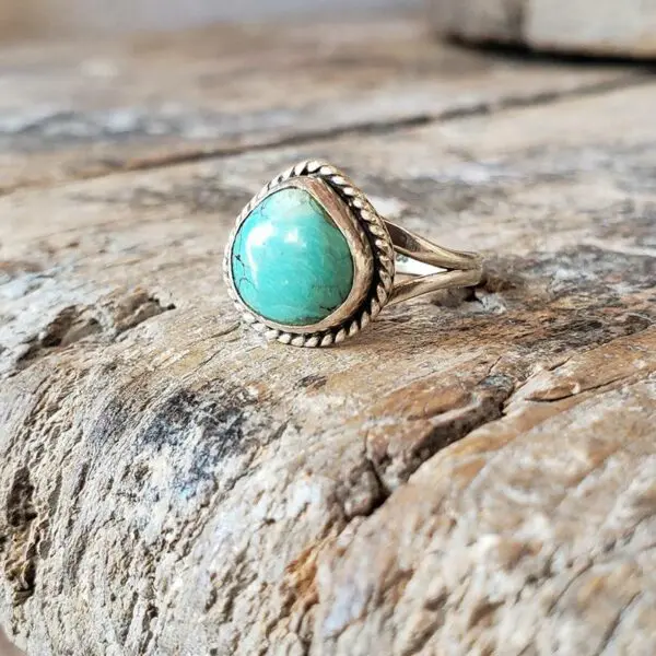 Petite bague argent turquoise