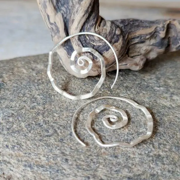 Boucles d'oreilles créoles argent