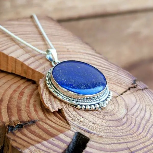 Pendentif lapis lazuli argent