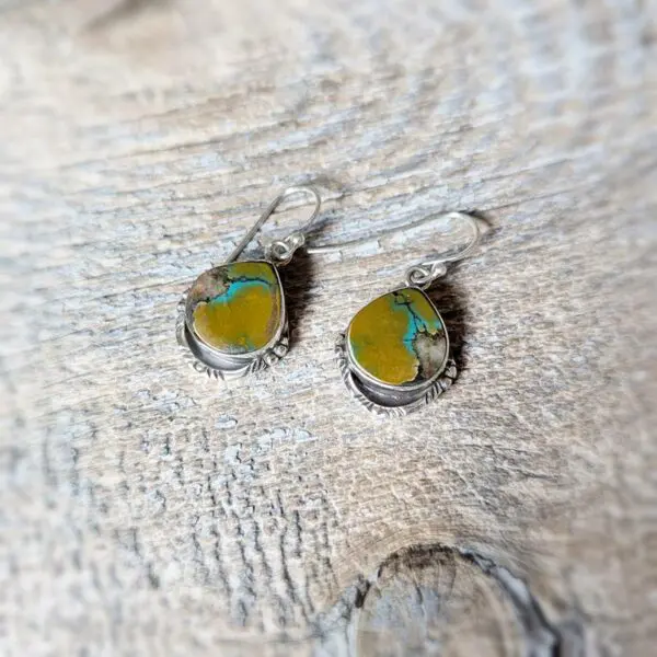 Boucles d'oreilles turquoise véritable Ko Ko