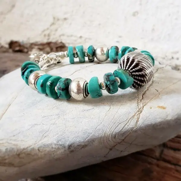 Bracelet turquoise argent KAREN