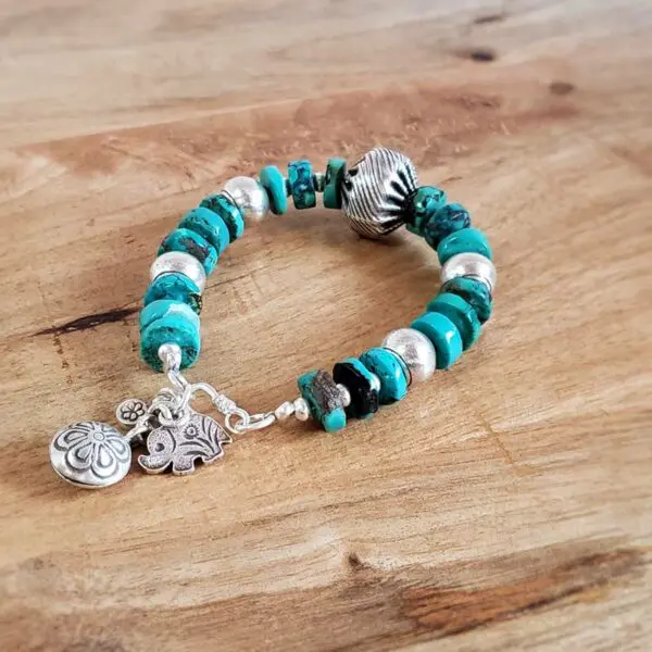 Bracelet turquoise argent KAREN