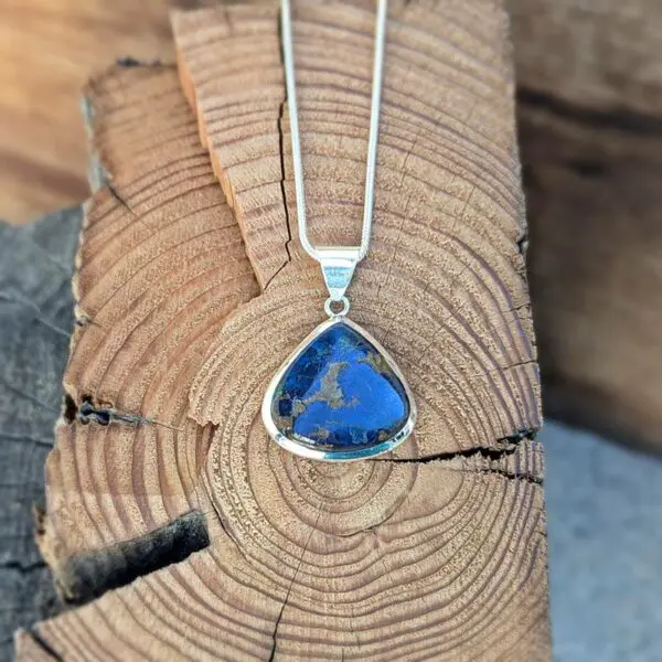 Pendentif en lapis lazuli argent HARMONIE