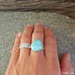 Bague larimar TORTUE