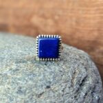 Bague lapis lazuli carré MIKI