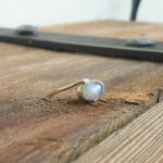 Bague pierre de lune or JANIS – Image 2