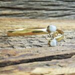 Bracelet jonc ouvert pierre de lune