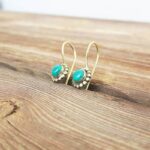 Boucles d'oreilles FLOWER turquoise