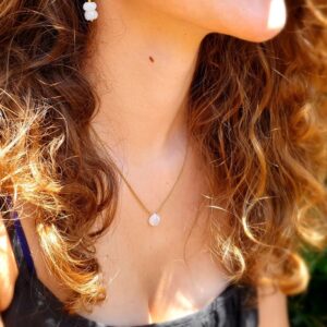 Collier pierre de lune goutte AMRITSAR