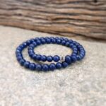 Bracelet homme wrap lapis lazuli