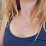 Pendentif pierre de lune argent