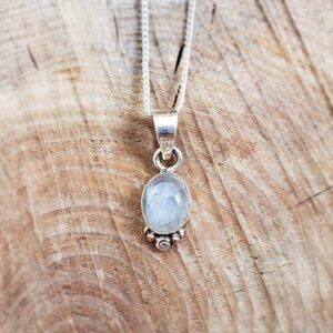 Pendentif pierre de lune argent