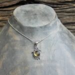 Pendentif topaze jaune argent – Image 2