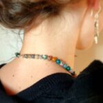 Collier pierres naturelles jaspe NATURE