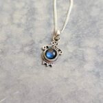 Petit pendentif labradorite argent