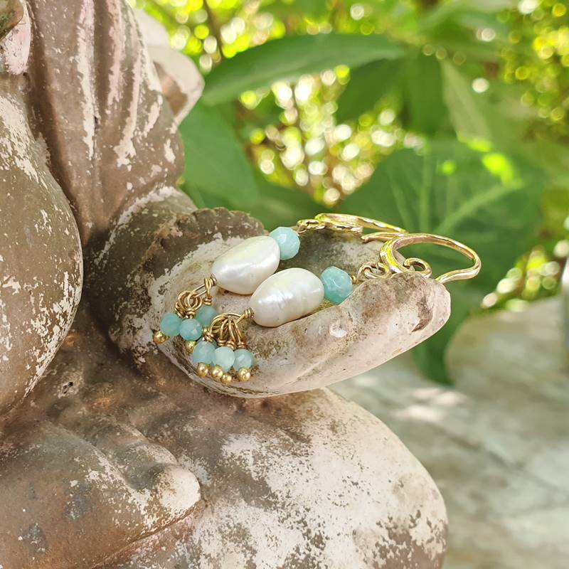 Green Onyx Ethnic Brass Handmade Jewelry Pendent Nepal