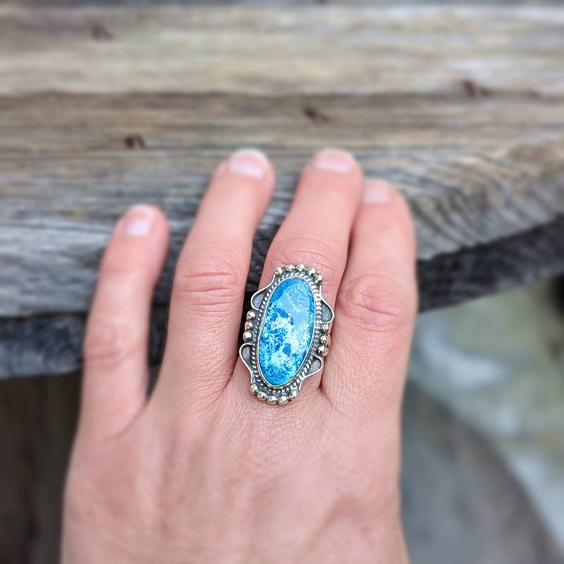 Bague chrysocolle argent BOHÈME