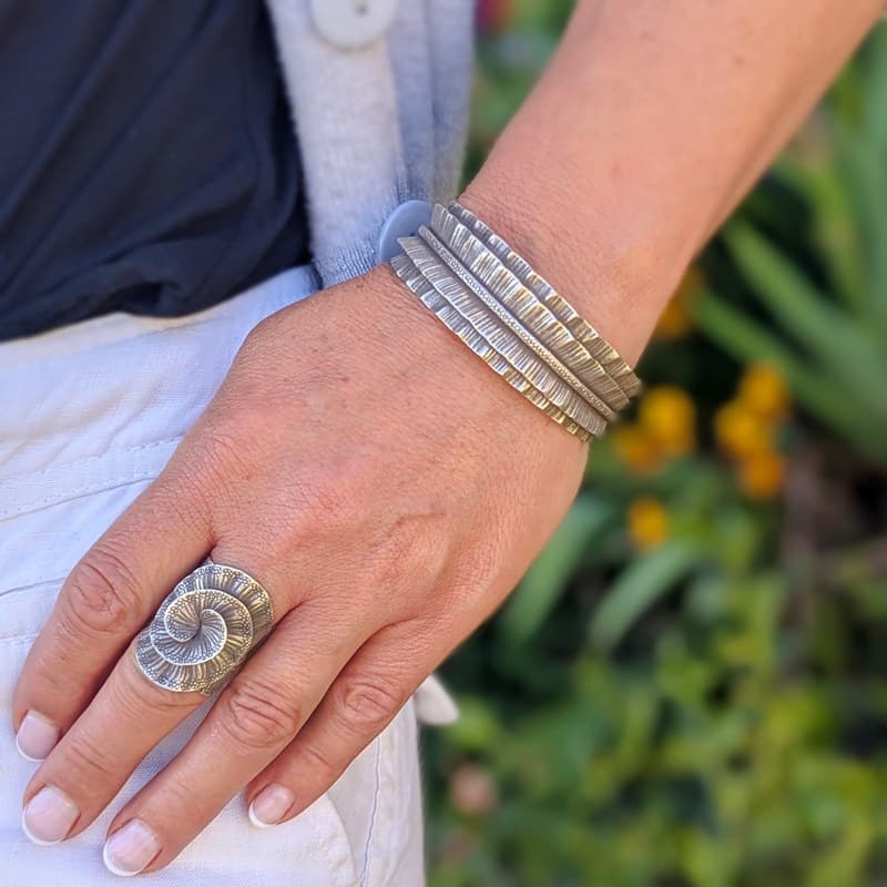 Bracelet en argent ethnique KAREN Bracelet en argent ethnique KAREN