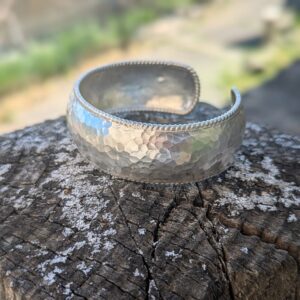 Bracelet manchette ethnique argent