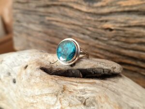 Bague turquoise naturelle - pierre de protection