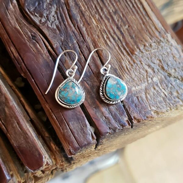 Boucles d'oreilles turquoise gouttes