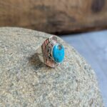 Bague turquoise véritable LHASSA